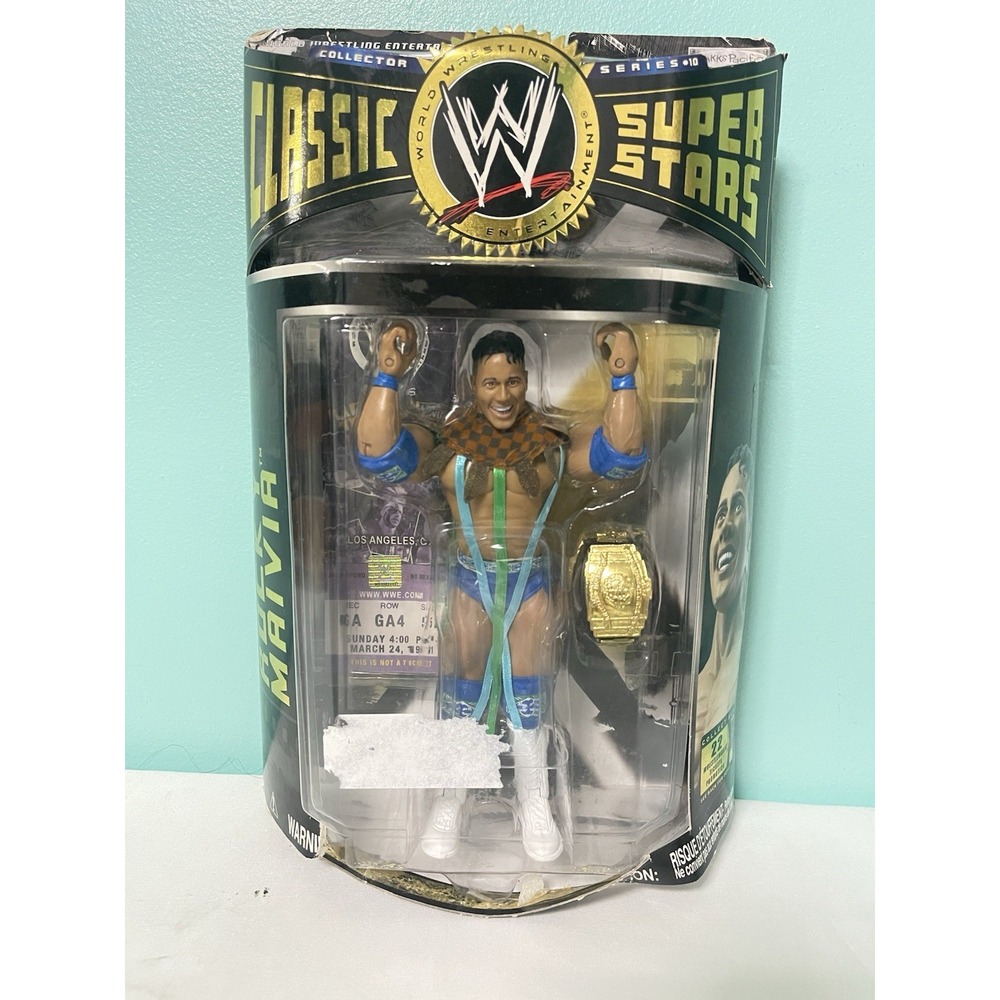 WWE Jakks Classic Superstars ROCK ROCKY MAIVIA Series 10 Figure Wrestling‎ WWF